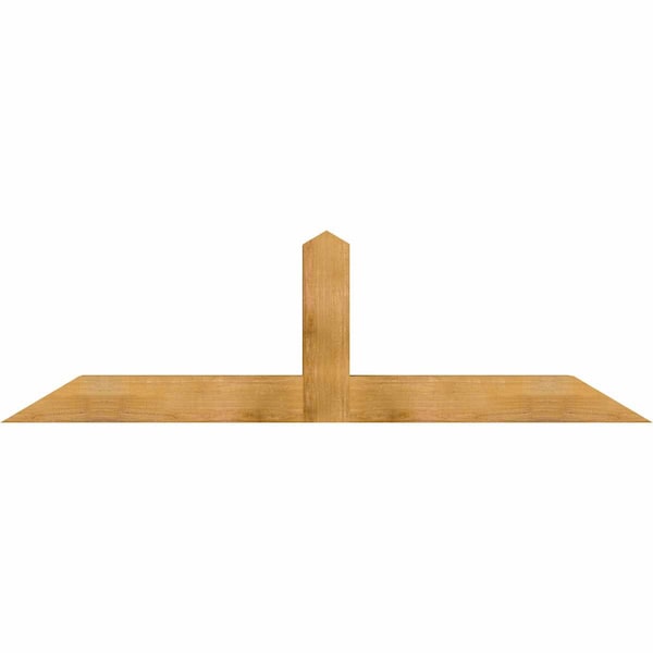 Ekena Millwork Portland Rough Sawn Timber Gable Bracket, Western Red Cedar, 84"W x 24"H x 6"D x 6"F, 7/12 Pitch GBW084X24X0606POR00RWR - main